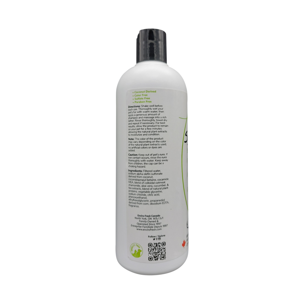 Envirofresh Shampoing Pour Chien, 4 En 1 - Thé Blanc & Concombre 380ml